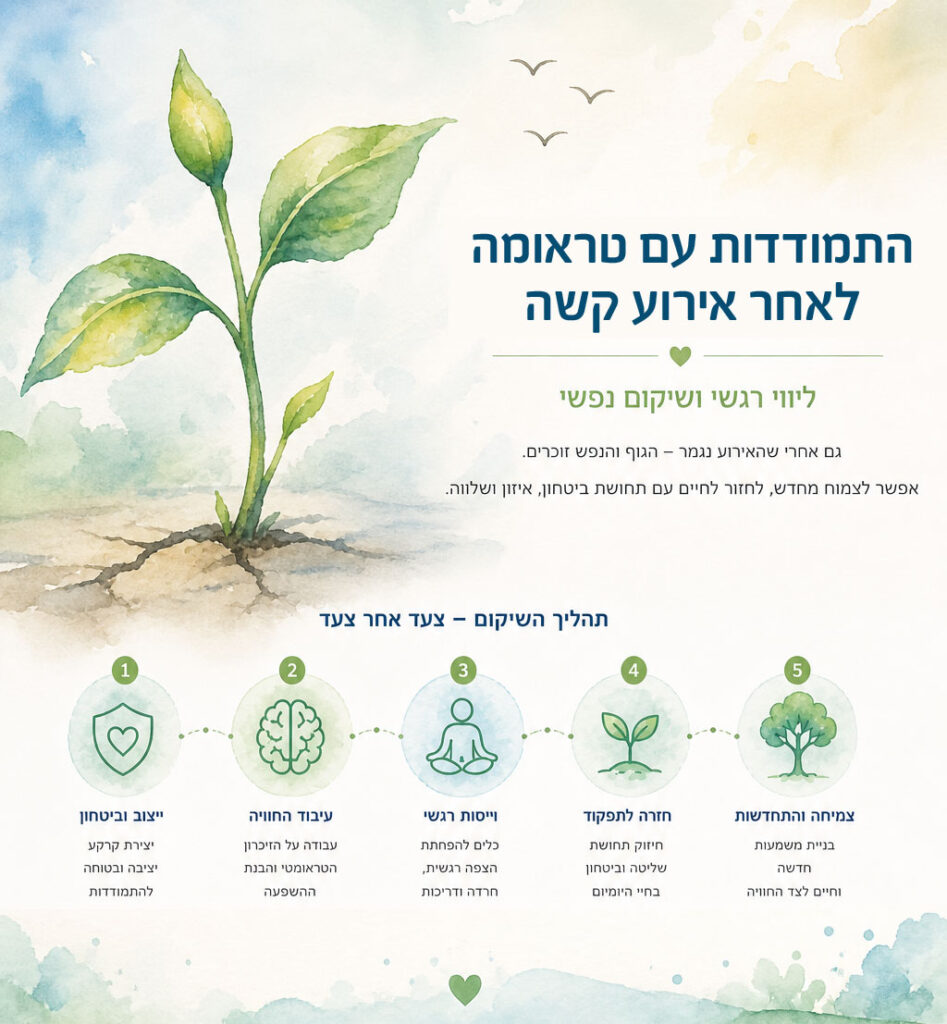 התמודדות עם טראומה לאחר אירוע קשה: ליווי רגשי ושיקום נפשי