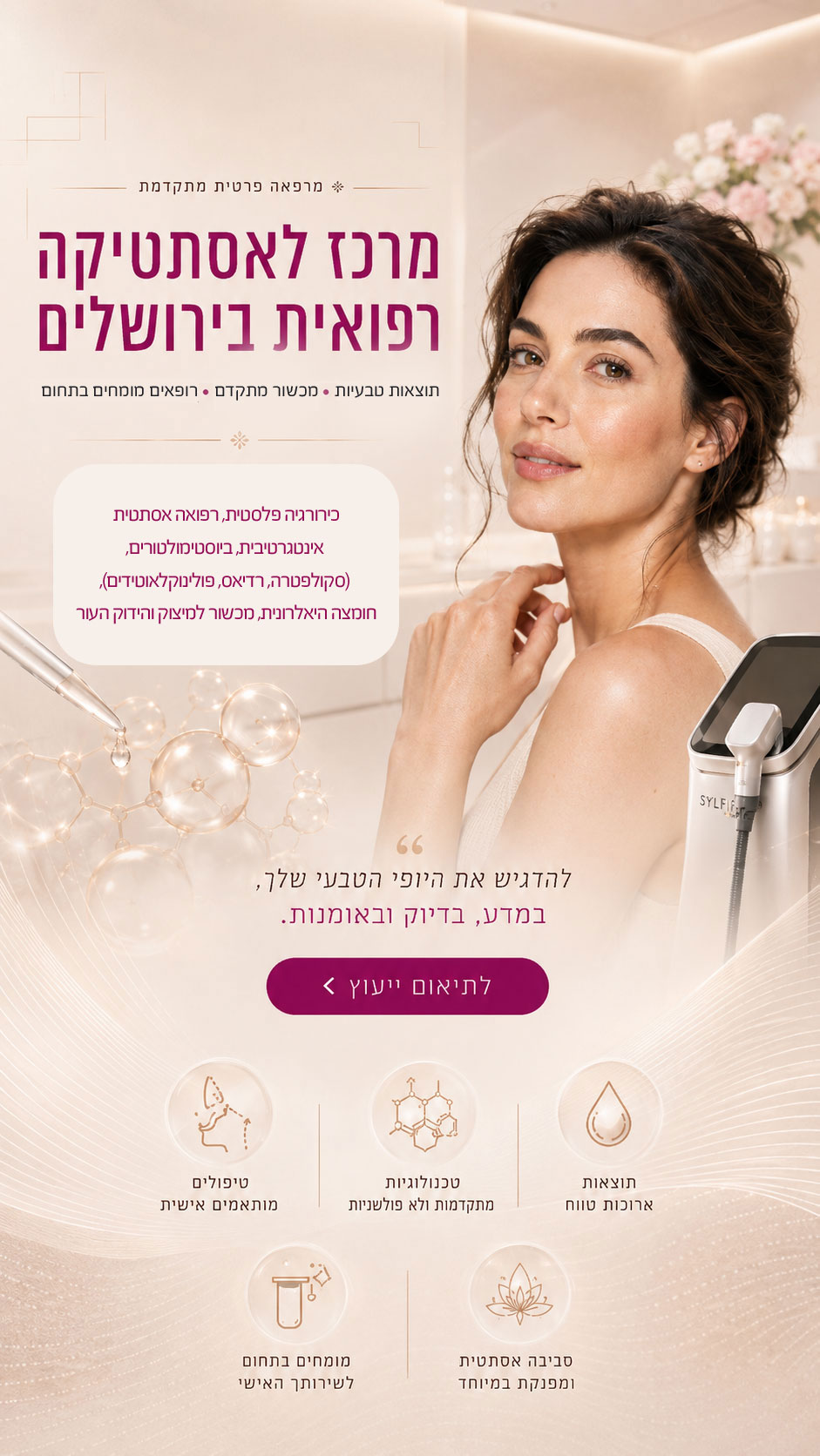 מרכז רב תחומי לאסתטיקה רפואית במבשרת ציון